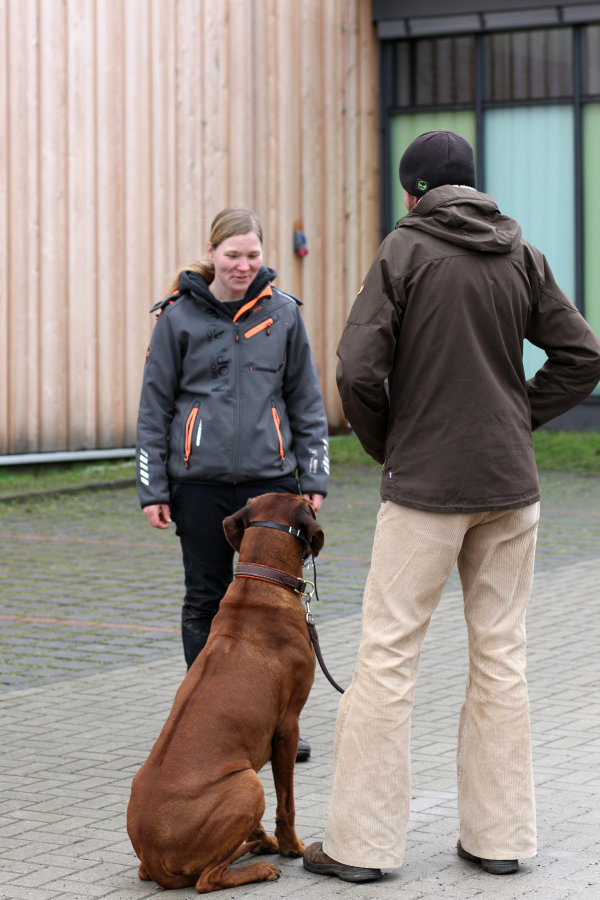 Melanie Rösner mit Hund-Halter Team